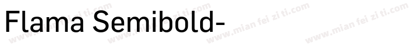 Flama Semibold字体转换